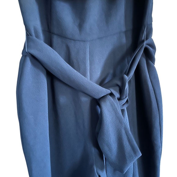 EUC Trina Turk Navy Off the Shoulder Jumpsuit size 0 - Picture 6 of 10